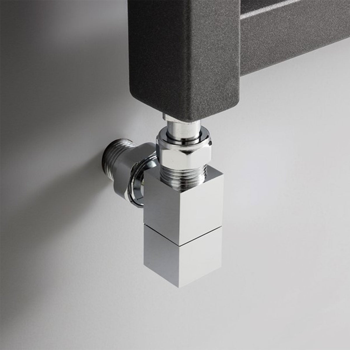 Crosswater Wedge Square Bar Heated Towel Heated Towel Rail Valve