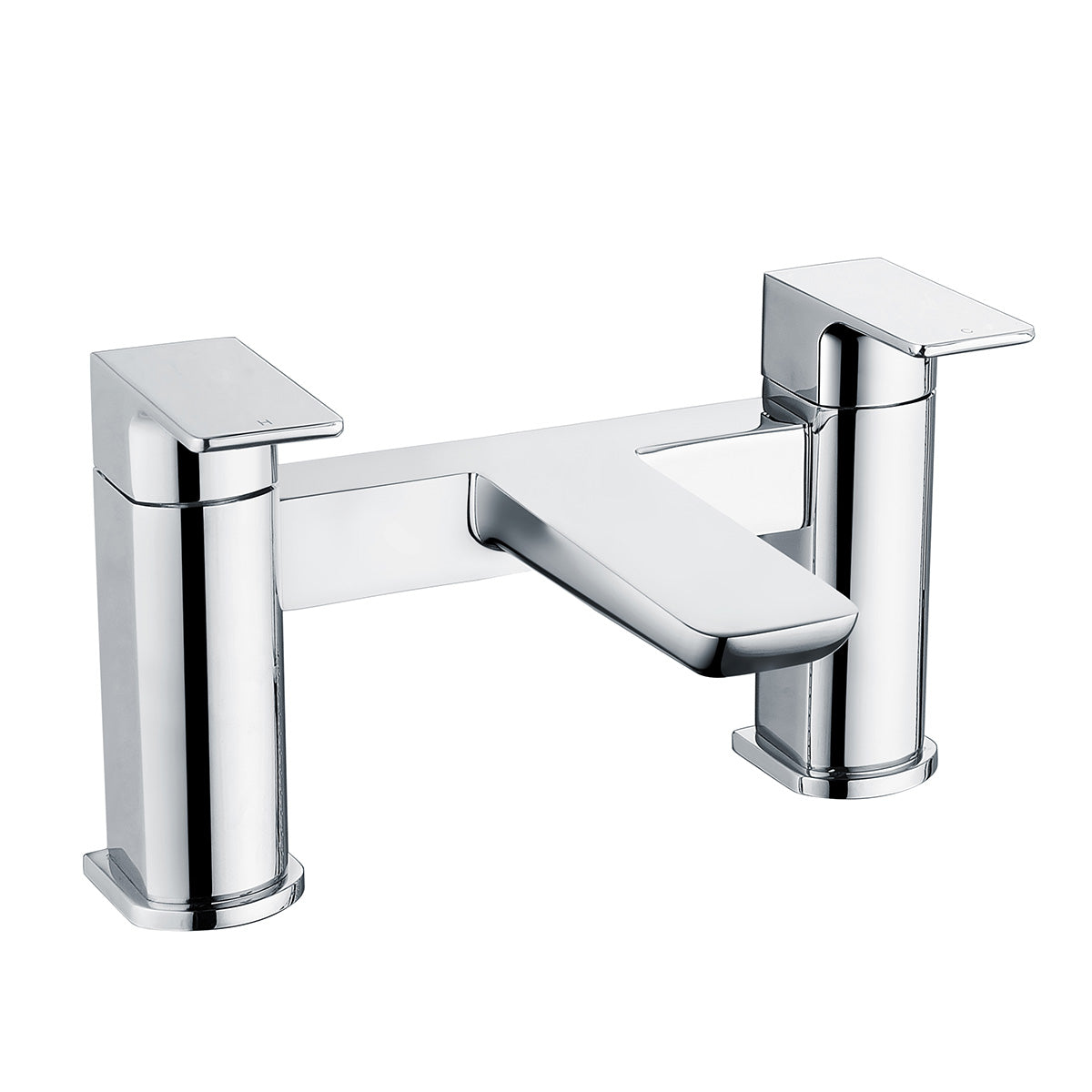 Deluxe Camden Deck Mounted Bath Filler Chrome
