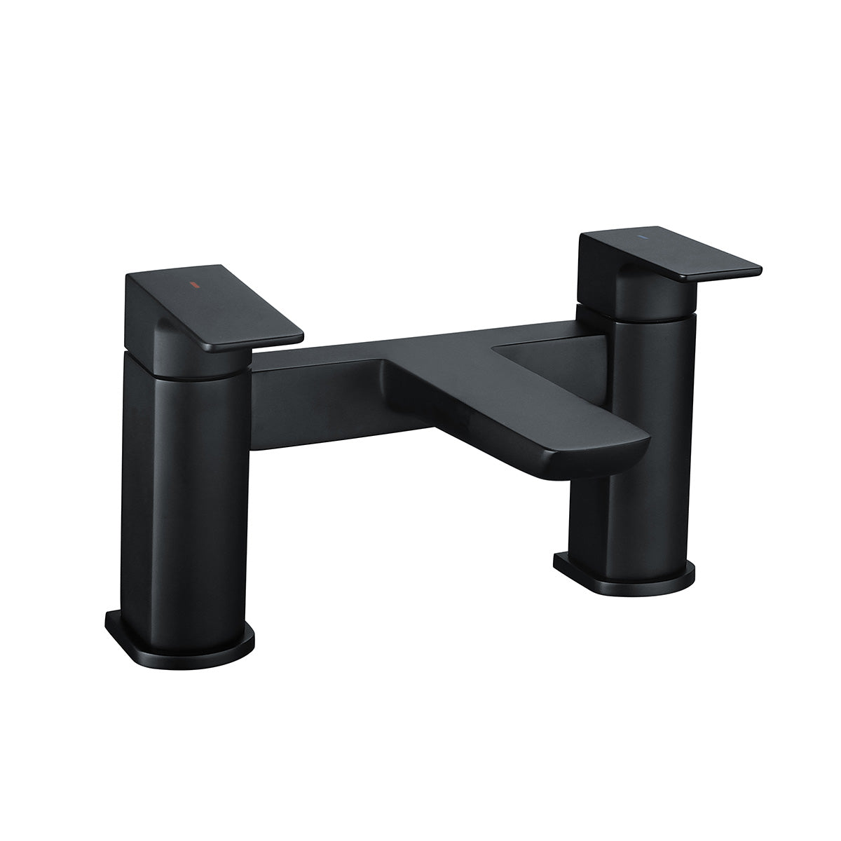 Deluxe Camden Deck Mounted Bath Filler Matt Black
