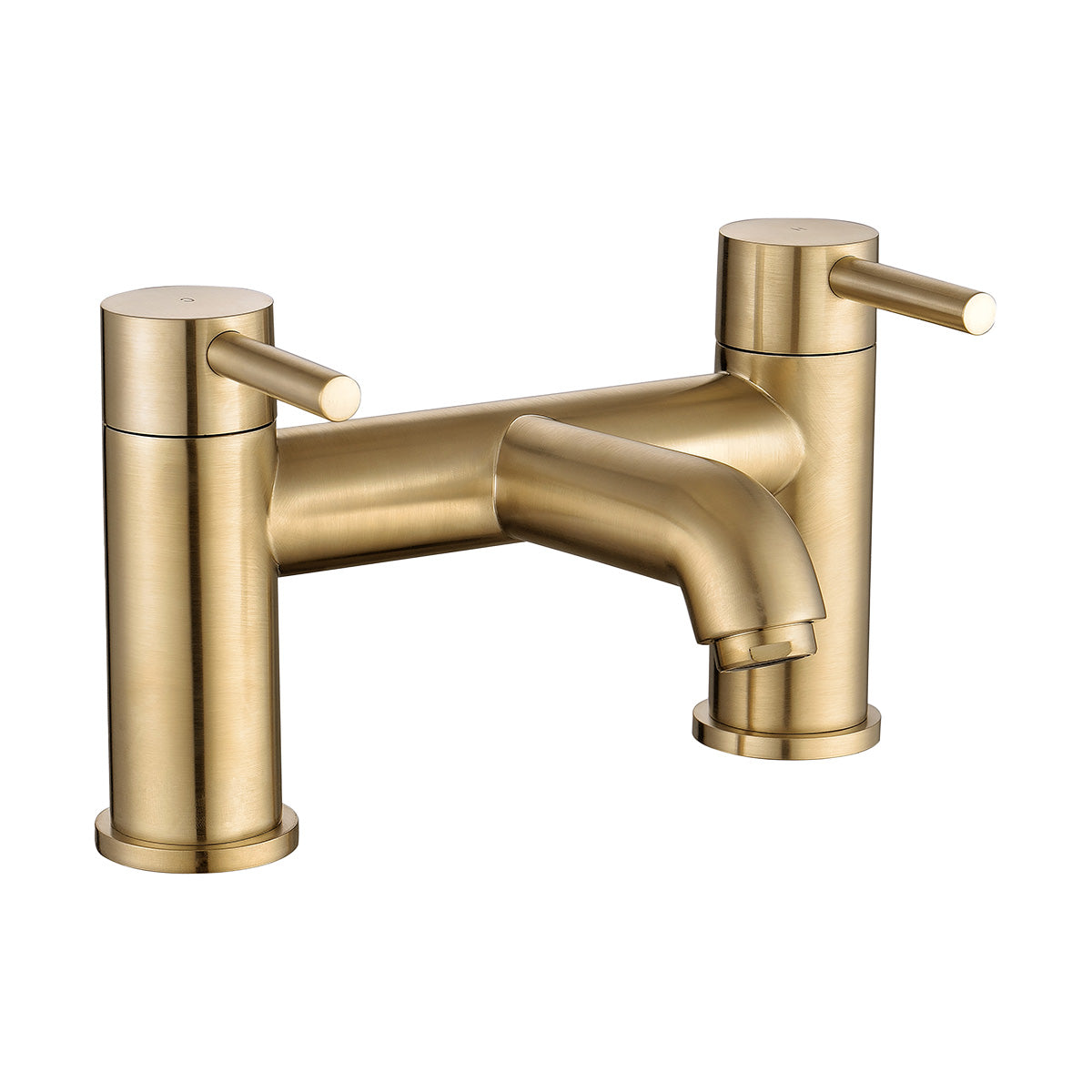 Deluxe Pembroke Deck Mounted Bath Filler Brushed Brass