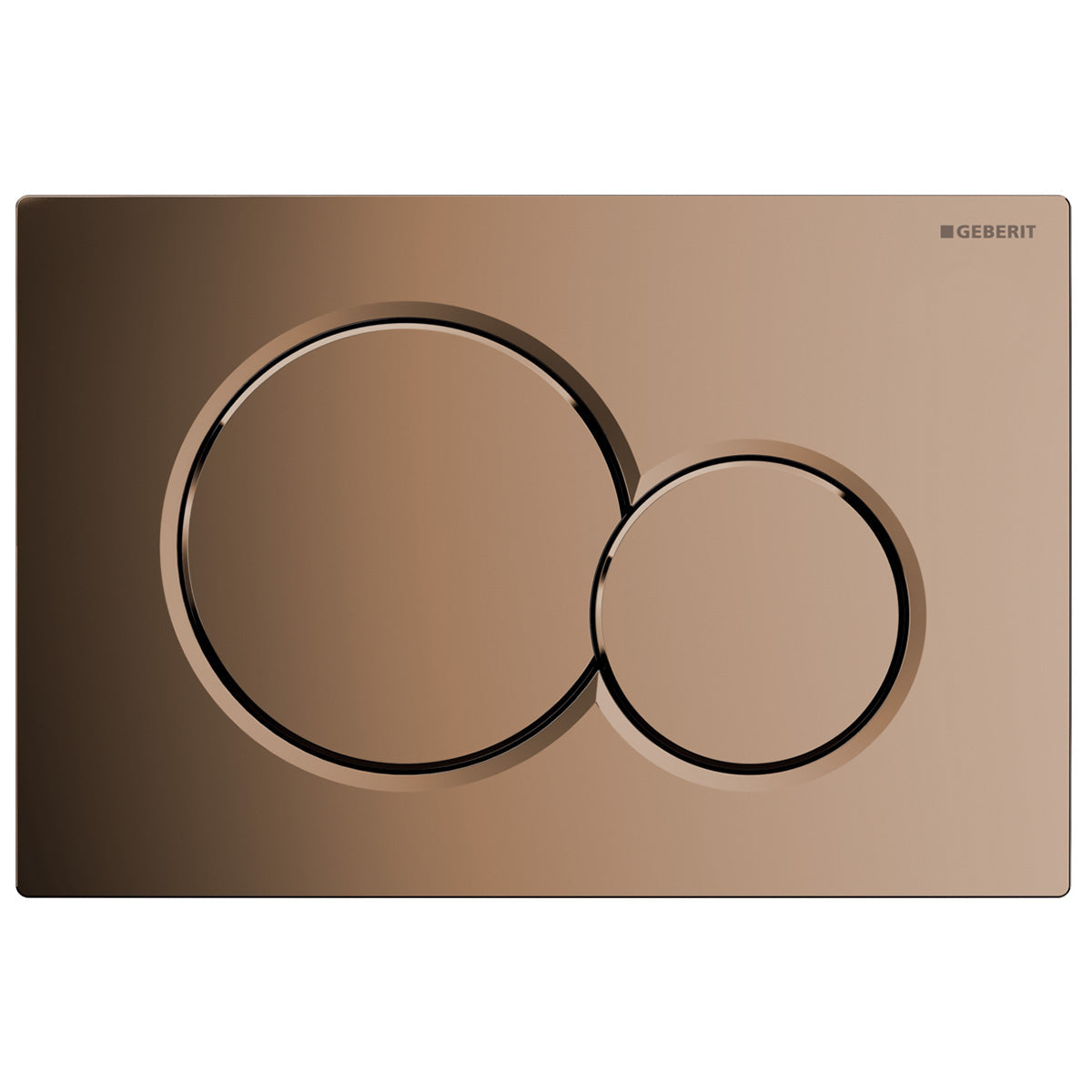 Geberit Sigma20 Dual Flush Plate Fine Brass