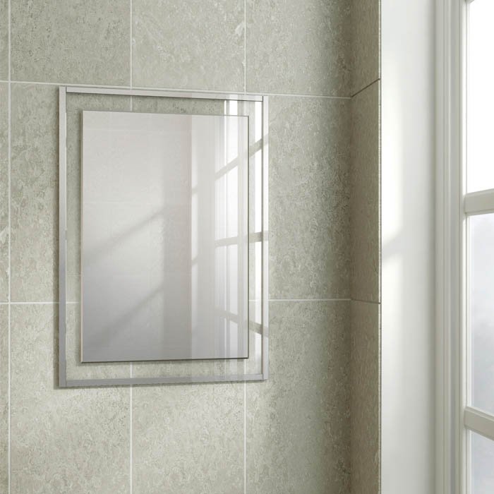 HiB Georgia Framed Rectangular Bathroom Mirror