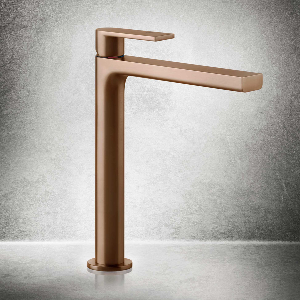 Gessi Via Manzoni High Version Basin Mixer Warm Brushed Bronze PVD