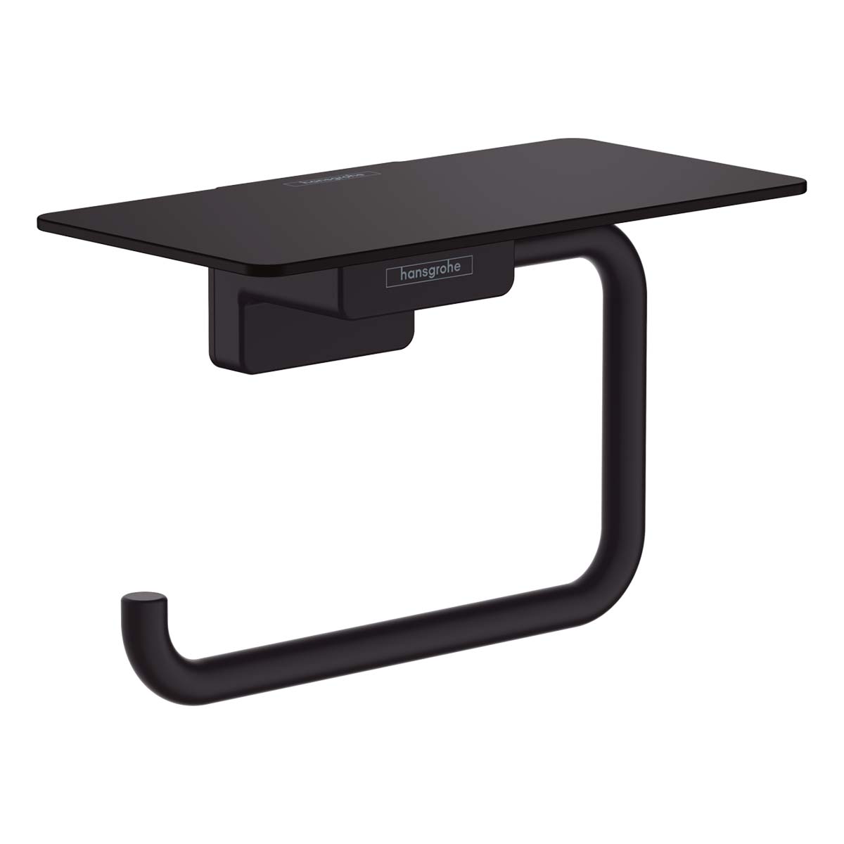 Hansgrohe Addstoris Toilet Roll Holder With Cover Matt Black