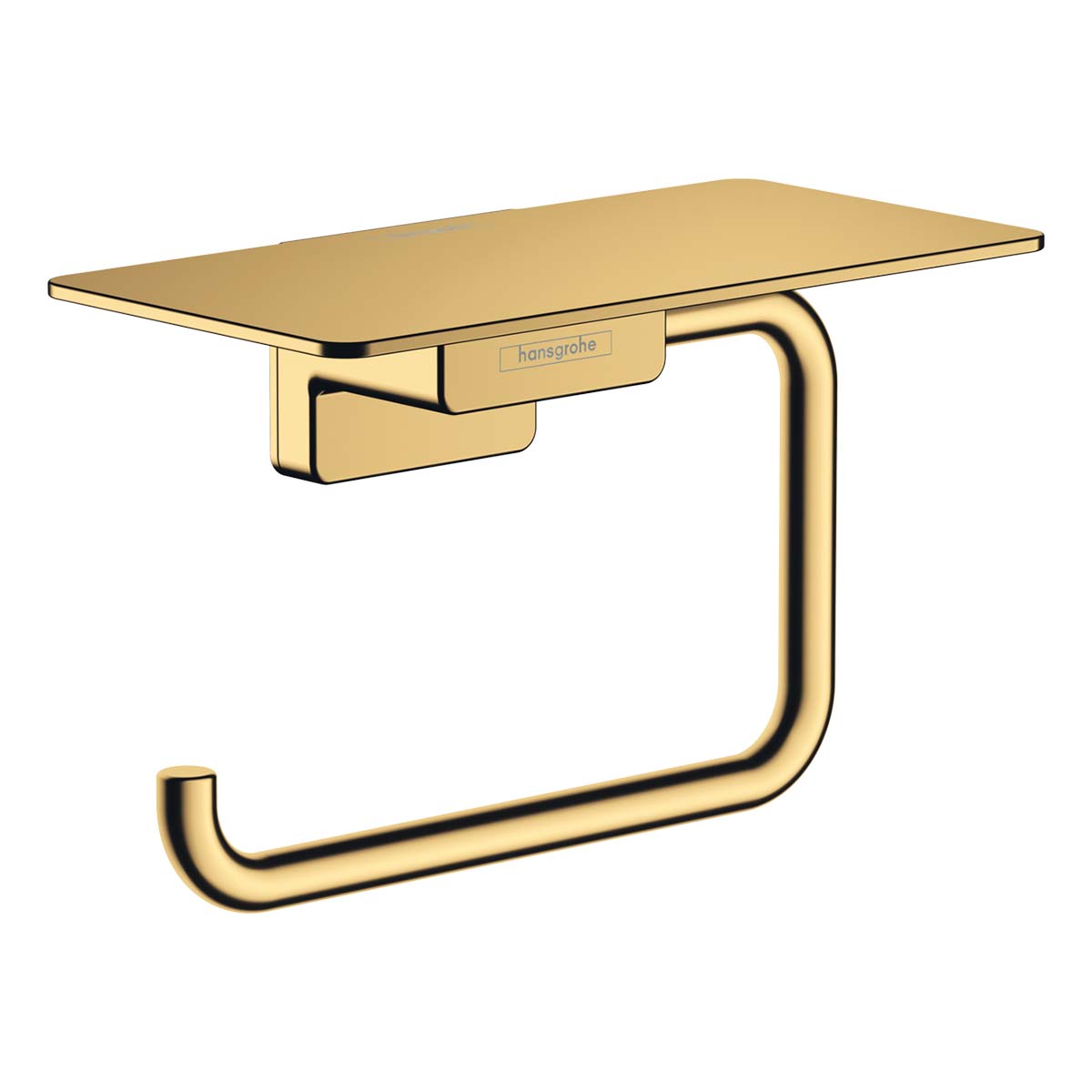 Hansgrohe Addstoris Toilet Roll Holder With Cover Polished Gold Optic