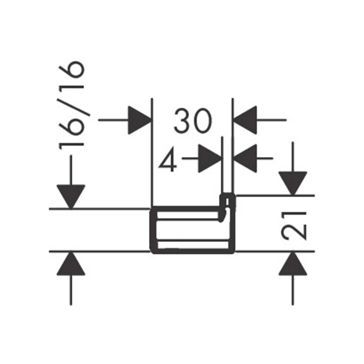 Hansgrohe Addstoris Towel Robe Hook Dimensions