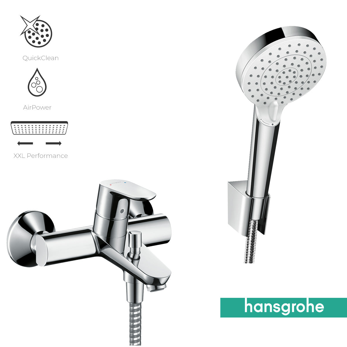 Hansgrohe Bath Mixer and Hand Shower