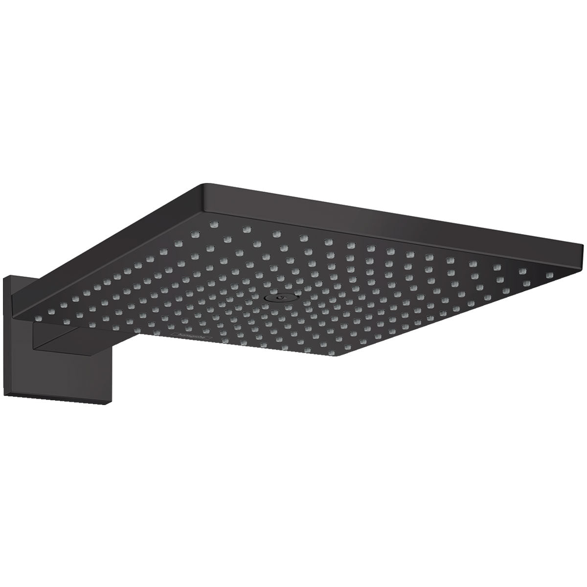 Hansgrohe Square 2 Outlet Thermostatic Valve With Raindance Overhead Shower Matt Black