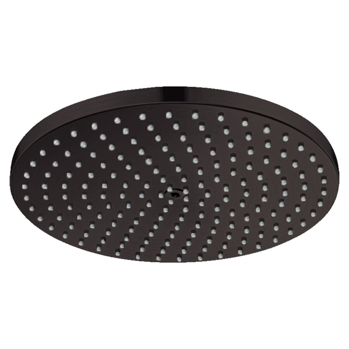 Hansgrohe Thermostatic Exposed Bar with PowderRain 240 Rigid Riser Shower Head Brushed Black