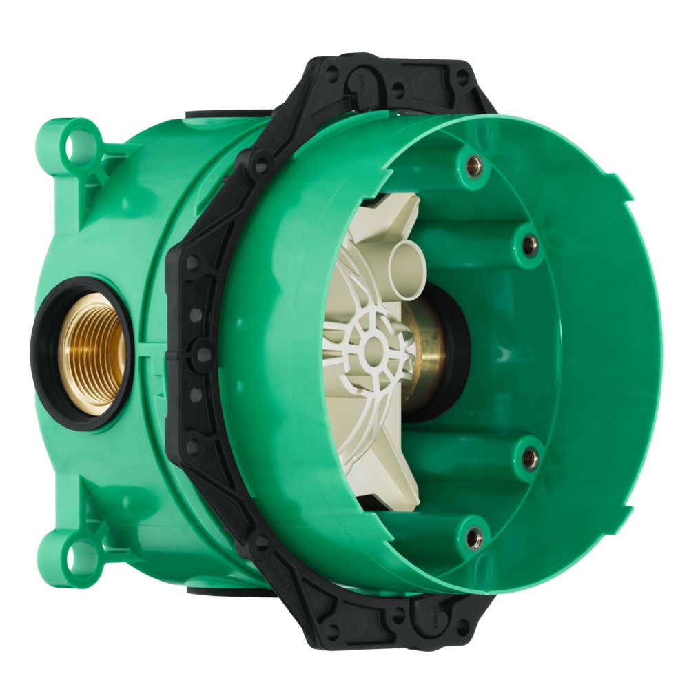 Hansgrohe Powder Rain Overhead Shower With Powder Rail Kit and Round Valve