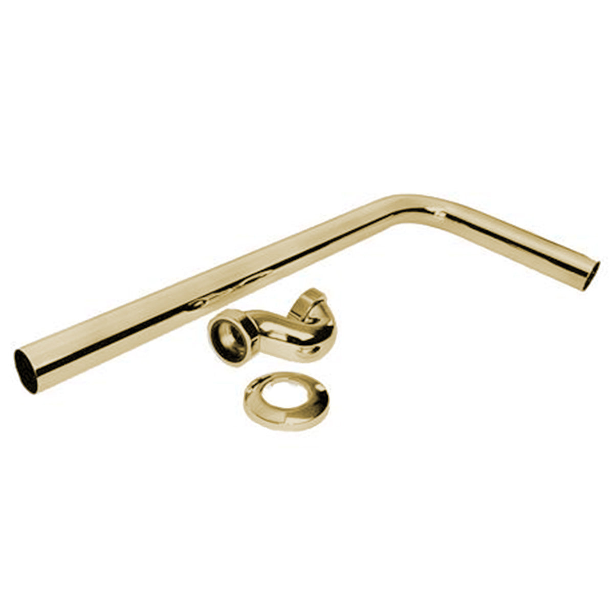 Heritage Cast Iron Bath Exposed Shallow Bath Trap Vintage Gold