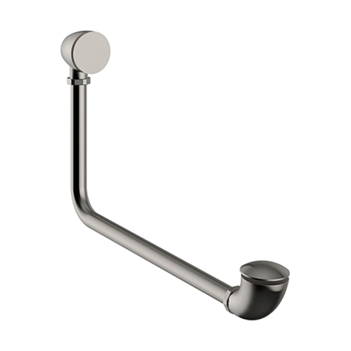 Heritage Exposed Bath Push Button Waste Overflow Kit Brushed Nickel
