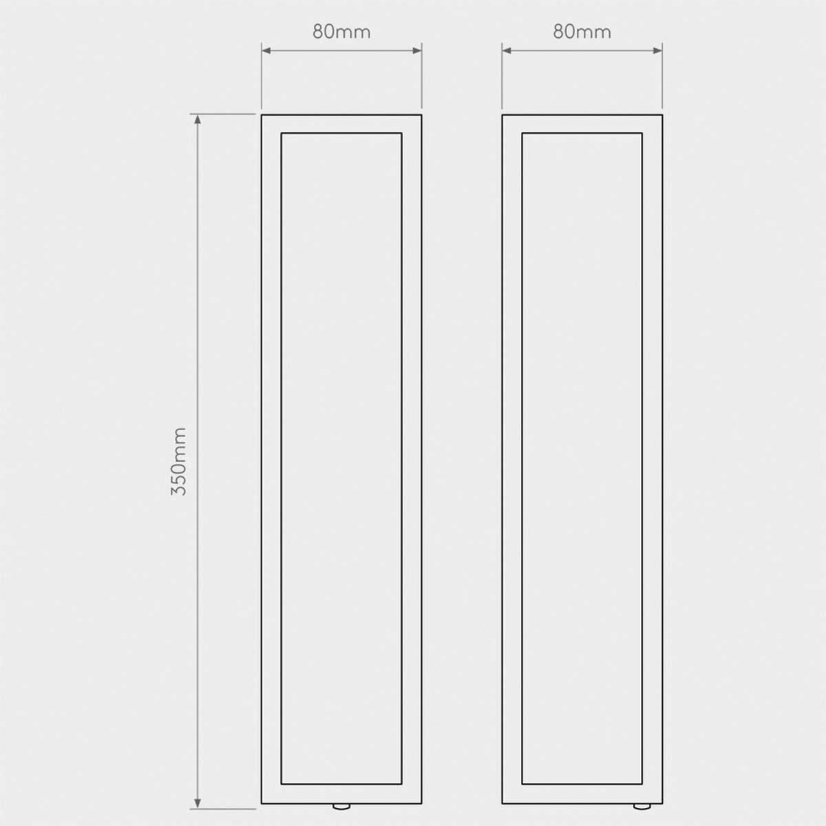 Matera 350 Rectangular Bathroom Wall Light