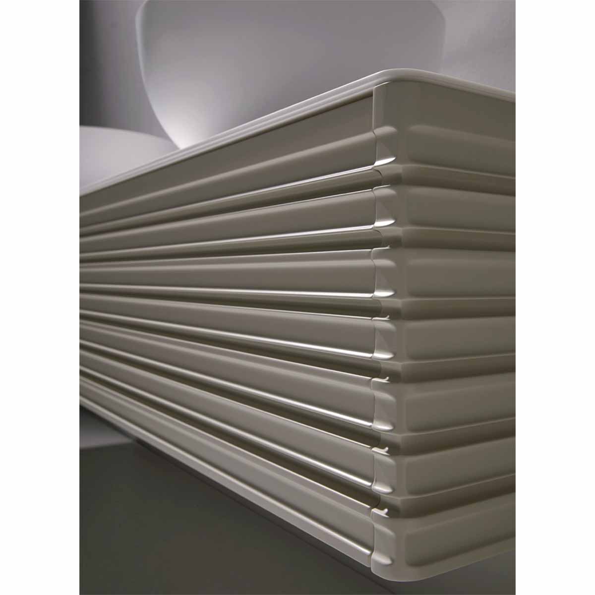 Oslo Blanco 1000 Single Drawer Wall Hung Vanity Unit With Solid Surface Worktop