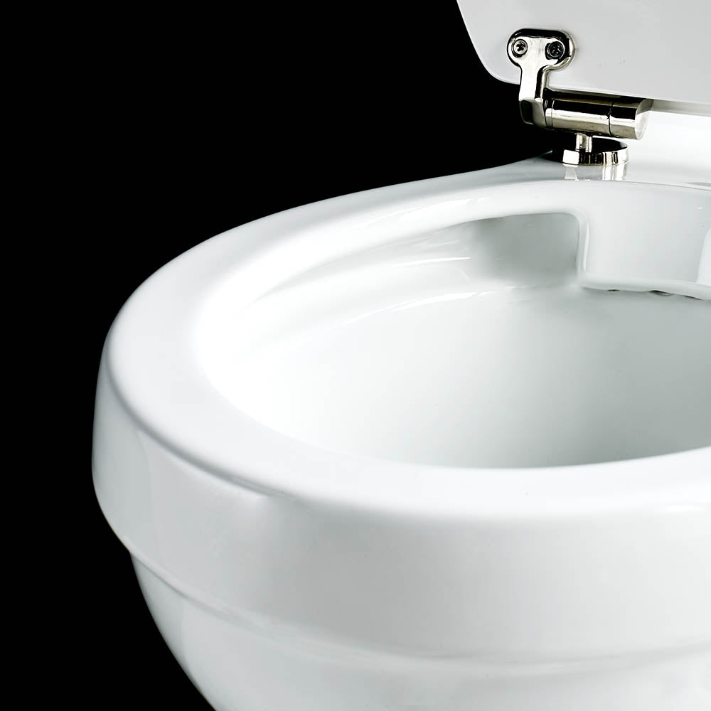 Burlington Rimless Medium Level Traditional Toilet Deluxe Bathrooms UK