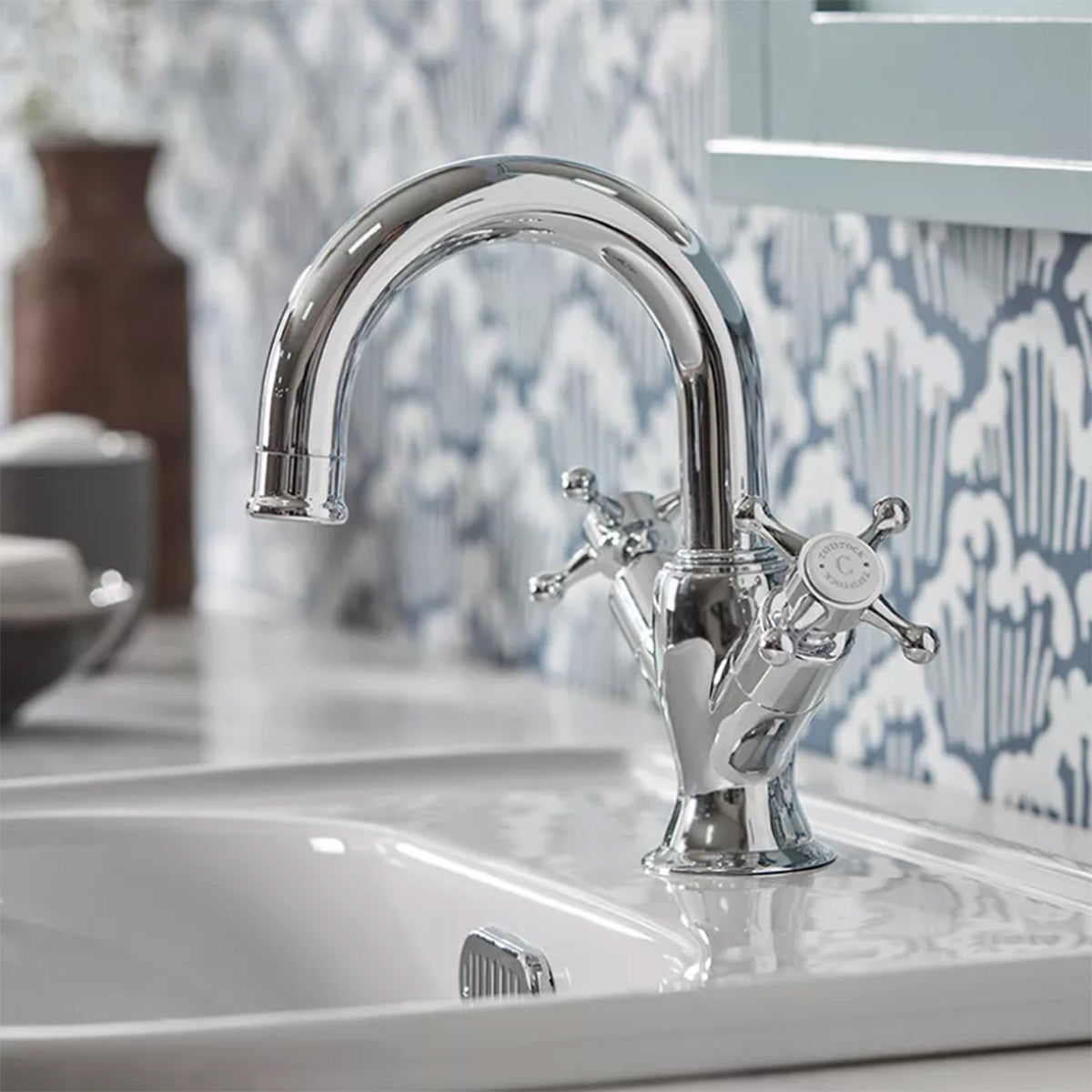ashmore basin mixer with click clack waste deluxe bathrooms ireland
