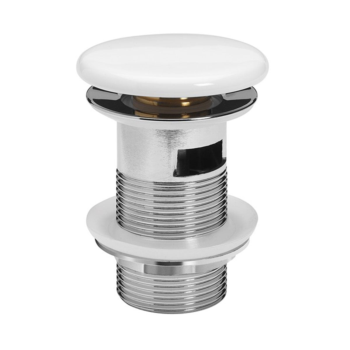 crosswater slotted click clack waste gloss white