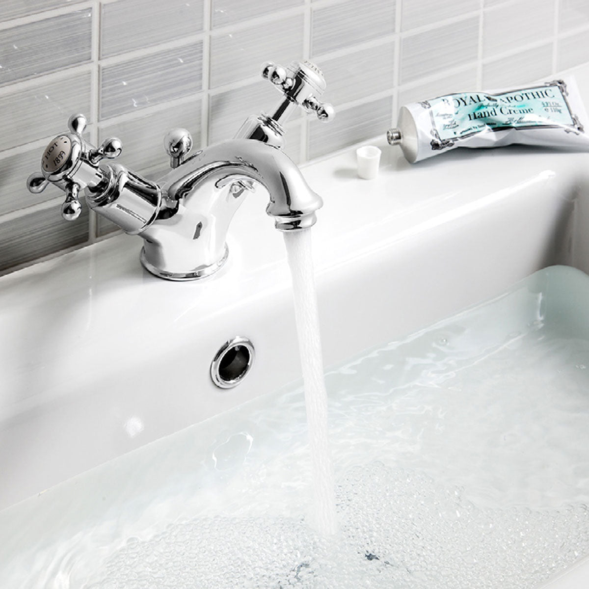 Crosswater Belgravia Crosshead Basin Mono Mixer With Pop Up Waste