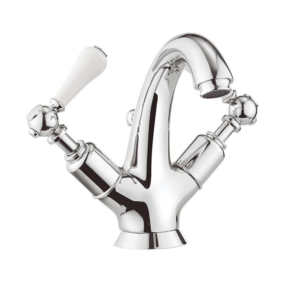 Belgravia Highneck Lever Basin Mono Mixer With Pop Up Waste - Chrome