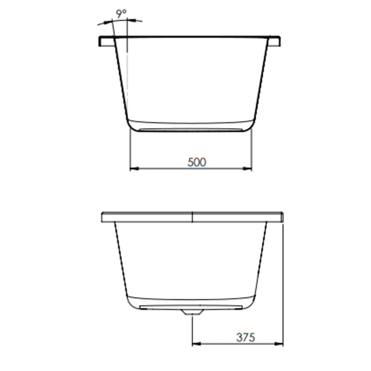 Brookvale Standard Curved J Shaped Bath With Bath Panel 1700 x 750mm White