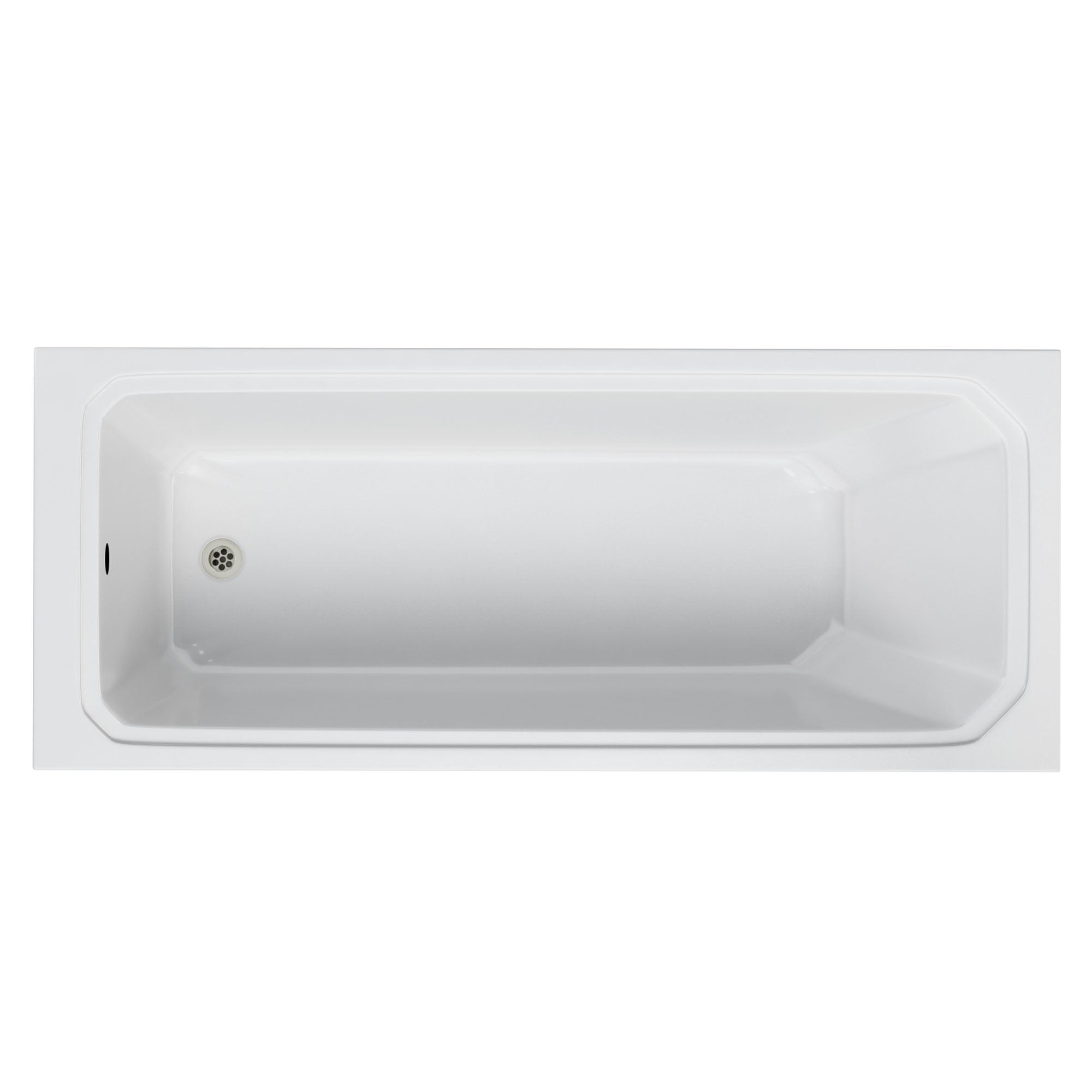 burlington arundel cleargreen back to wall 1700x700mm single ended acrylic bath