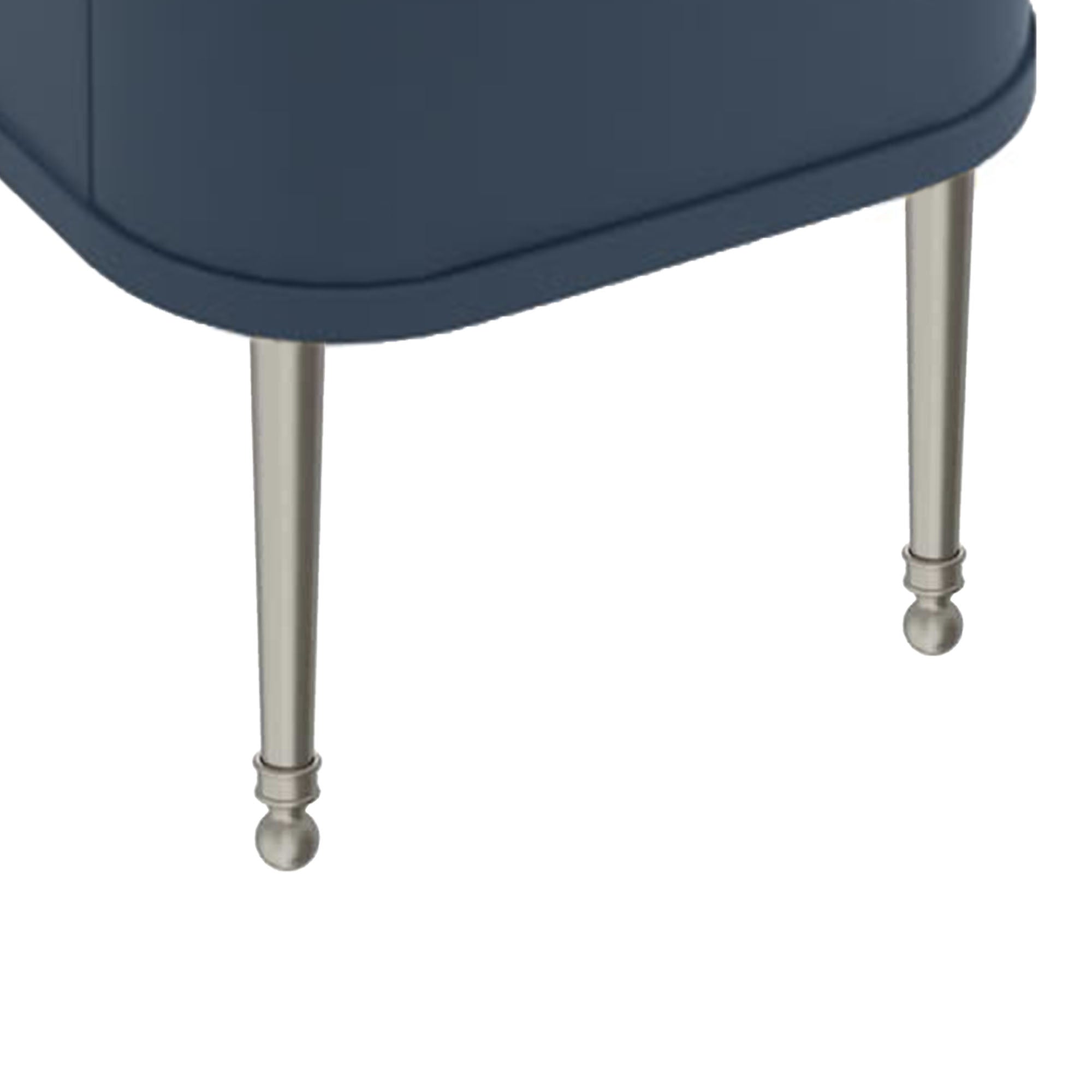 burlington chalfont vanity unit legs brushed nickel