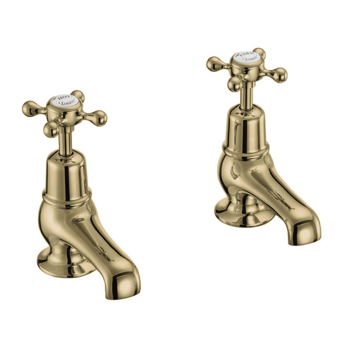 Burlington Claremont 3 Inch Basin Taps Deluxe Bathrooms UK
