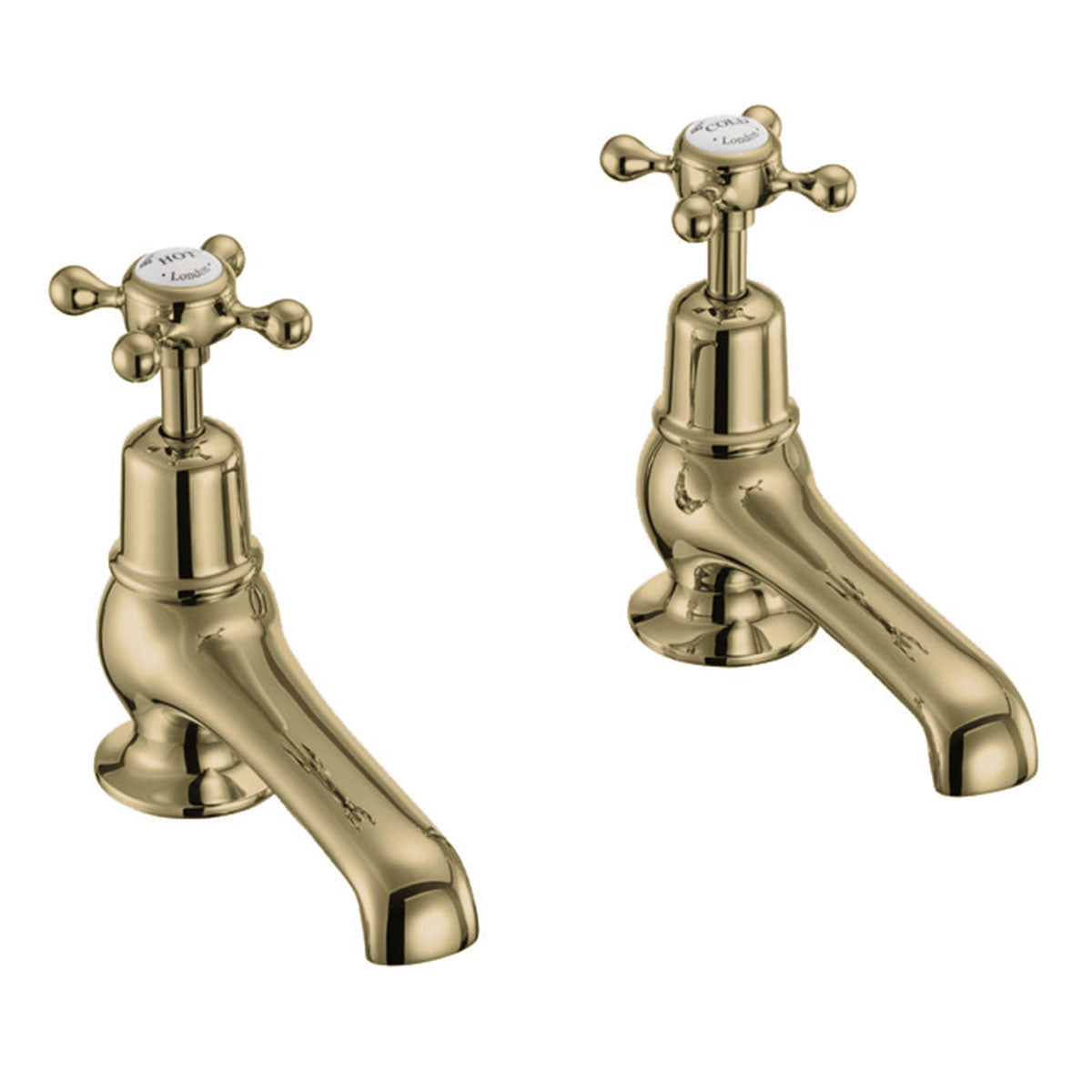 Burlington Claremont 5 Inch Basin Taps Deluxe Bathrooms UK