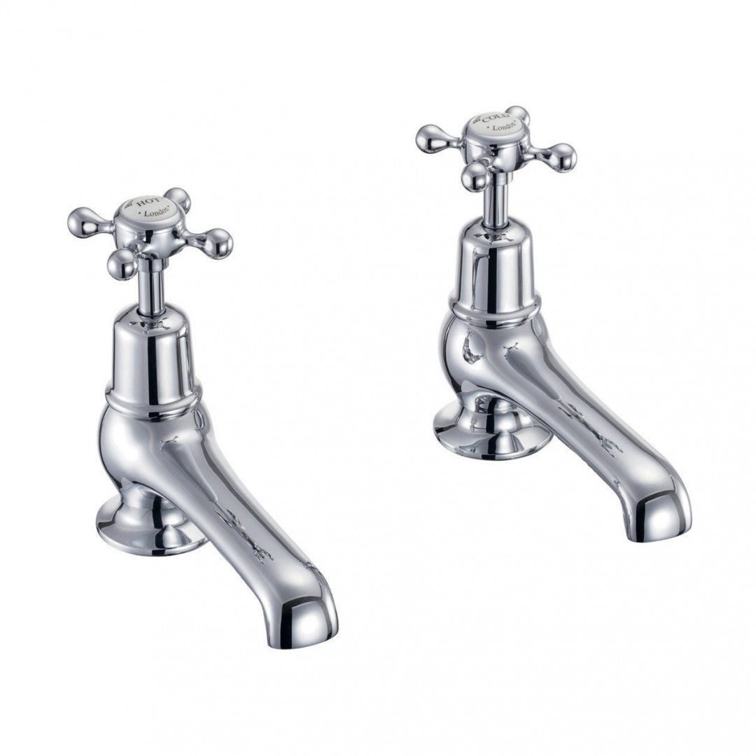 Burlington Claremont 5 Inch Basin Taps Deluxe Bathrooms UK