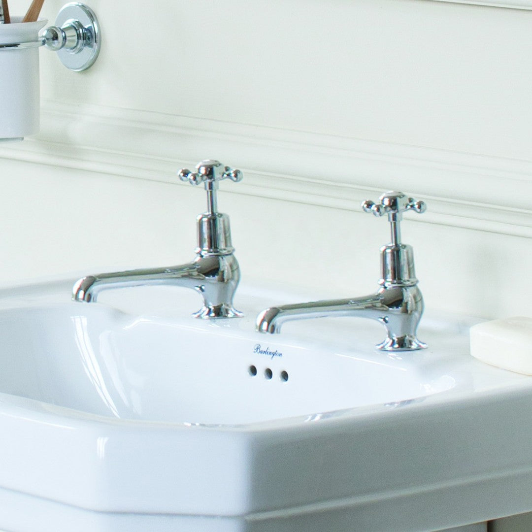 Burlington Claremont 5 Inch Basin Taps Deluxe Bathrooms UK