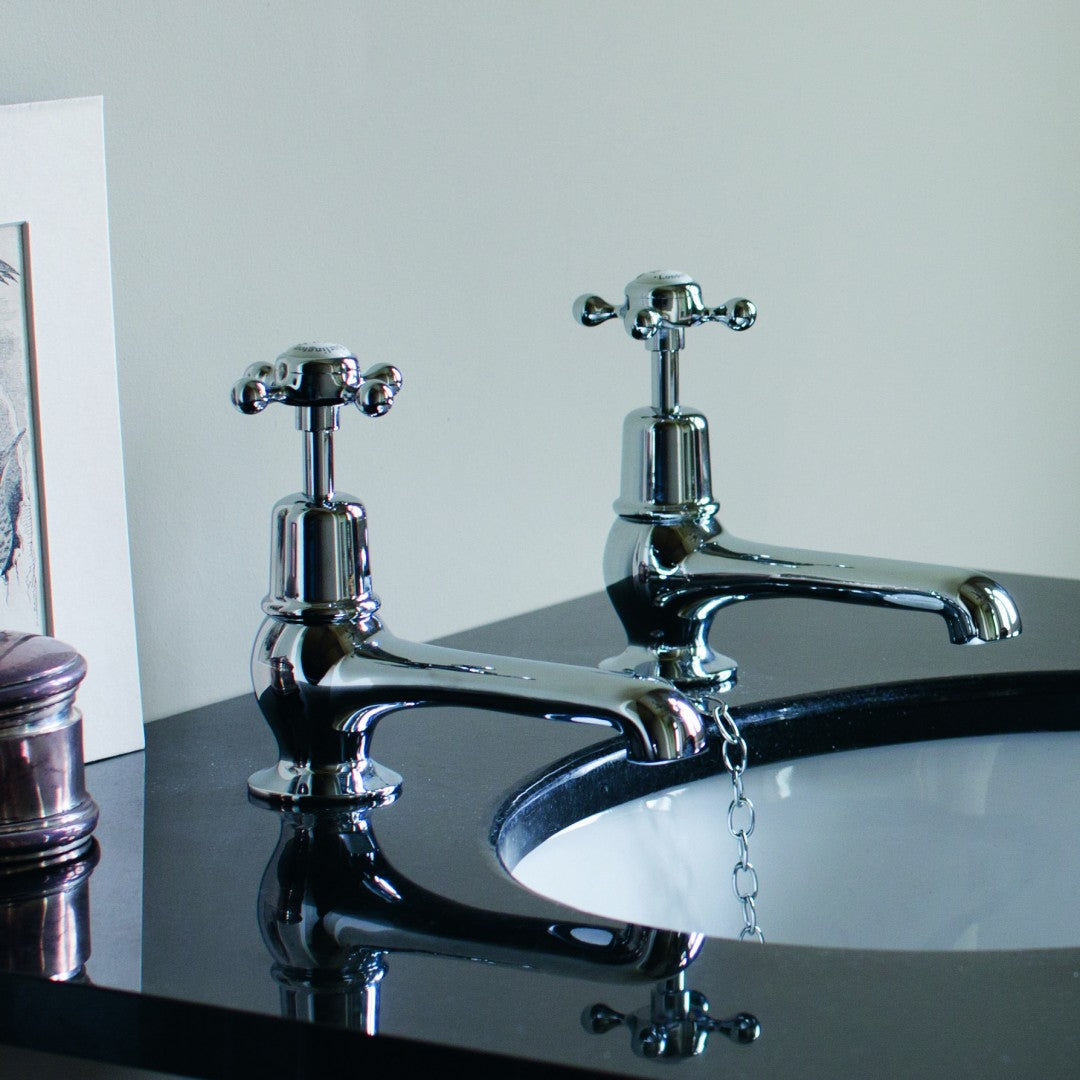 Burlington Claremont 5 Inch Basin Taps Deluxe Bathrooms UK