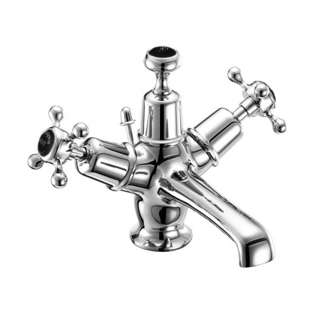 Burlington Claremont Basin Mixer With High Central Indice And Pop-Up Waste Deluxe Bathrooms UK
