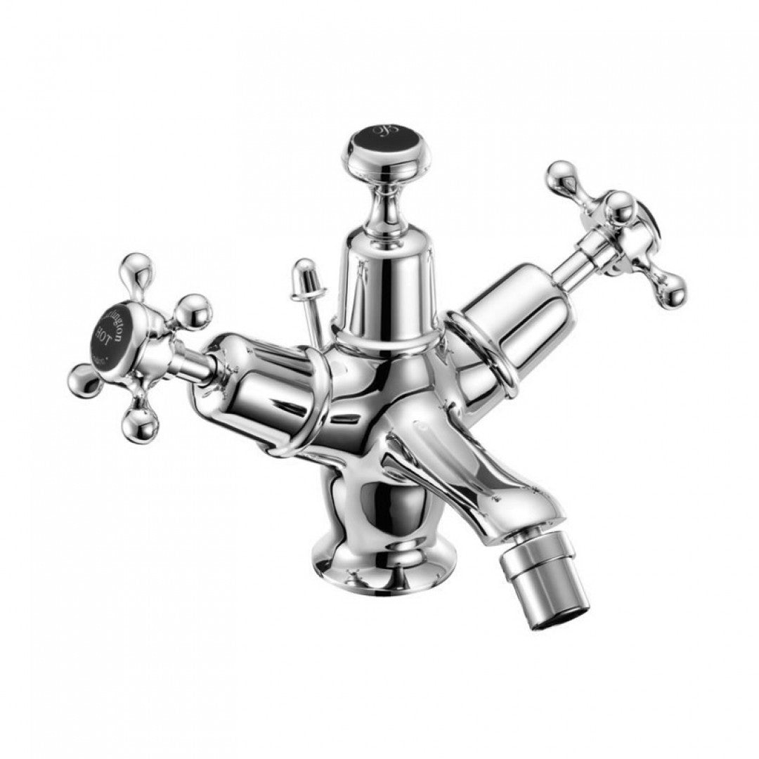 Burlington Claremont Bidet Mixer With High Central Indice and Pop Up Waste Deluxe Bathrooms UK