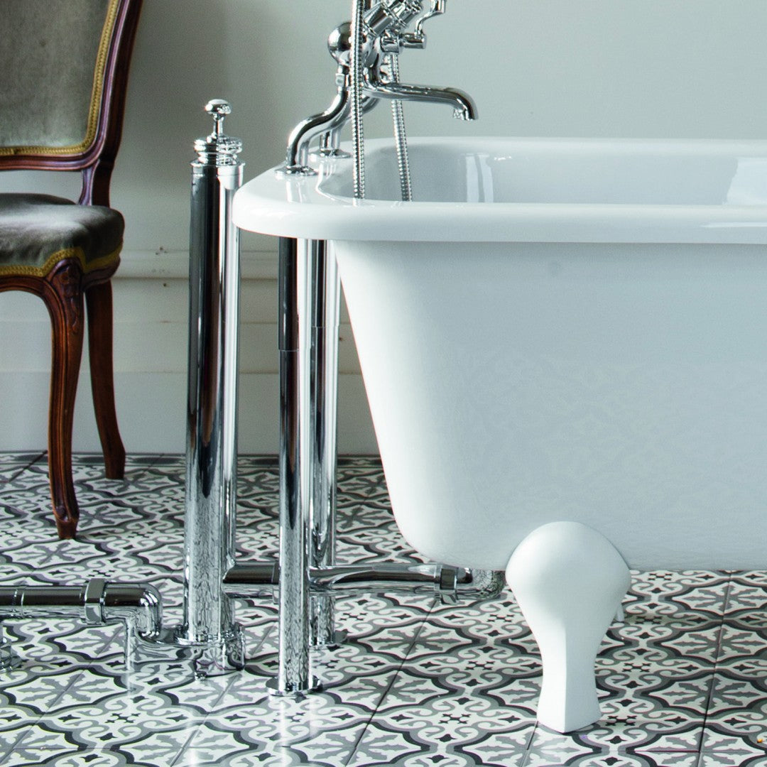 Burlington Buckingham Slipper Bath With Standard Feet 1500mm Acrylic Deluxe Bathrooms UK