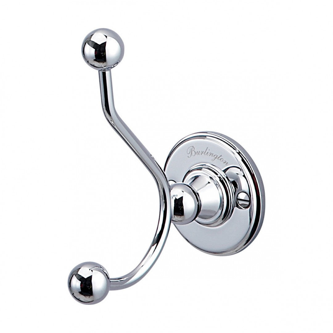 Burlington Double Robe Hook Deluxe Bathrooms UK