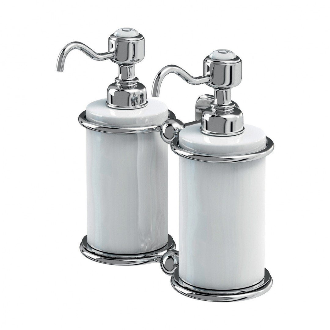 Burlington Double Soap Dispenser Deluxe Bathrooms UK