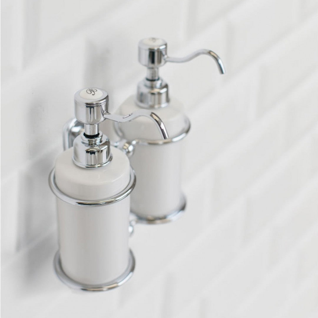 Burlington Double Soap Dispenser Deluxe Bathrooms UK