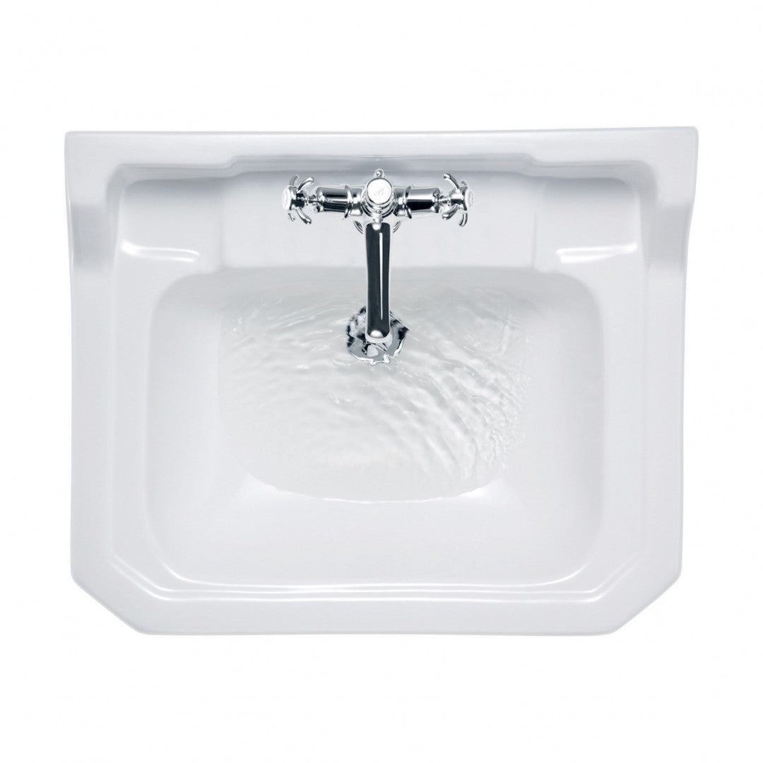 Burlington Edwardian White Basin With Standard Chrome Basin Washstand Deluxe Bathrooms UK