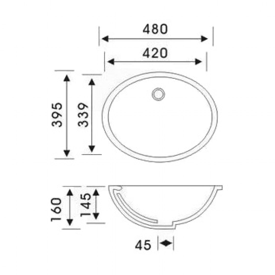 Burlington 1300 Floor Standing Vanity Unit With White Marble Worktop & Double Integrated Basin Deluxe Bathrooms UK
