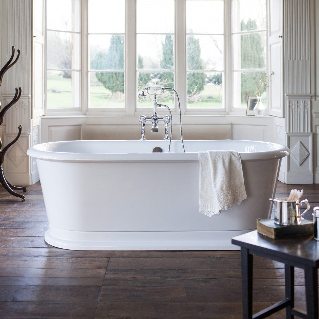 Burlington London 1800 x 850mm Round Double-Ended Bath Deluxe Bathrooms UK