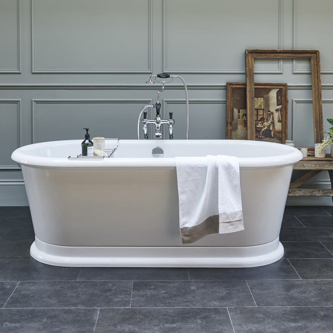 Burlington London 1800 x 850mm Round Double-Ended Bath Deluxe Bathrooms UK