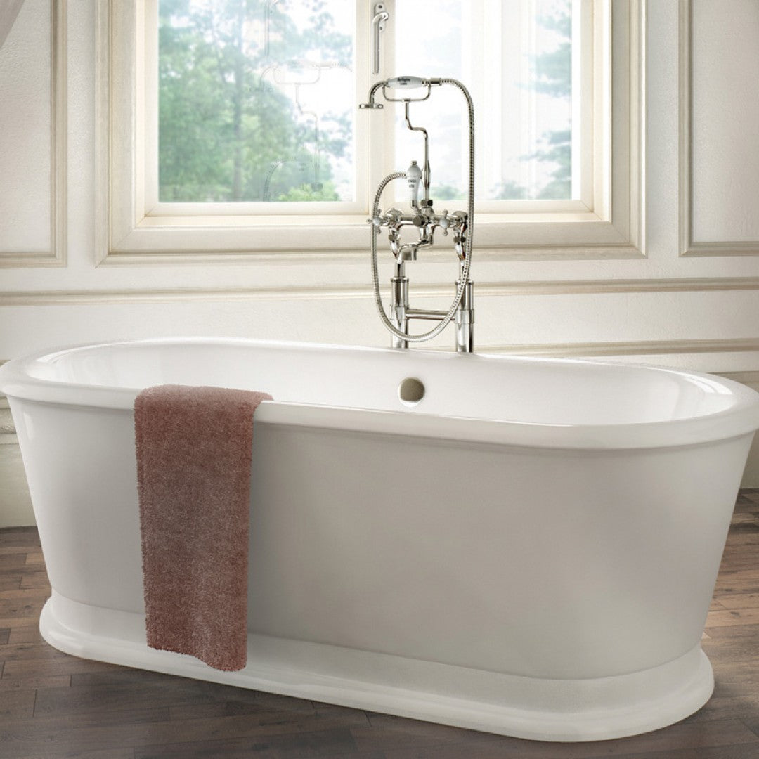 Burlington London 1800 x 850mm Round Double-Ended Bath Deluxe Bathrooms UK