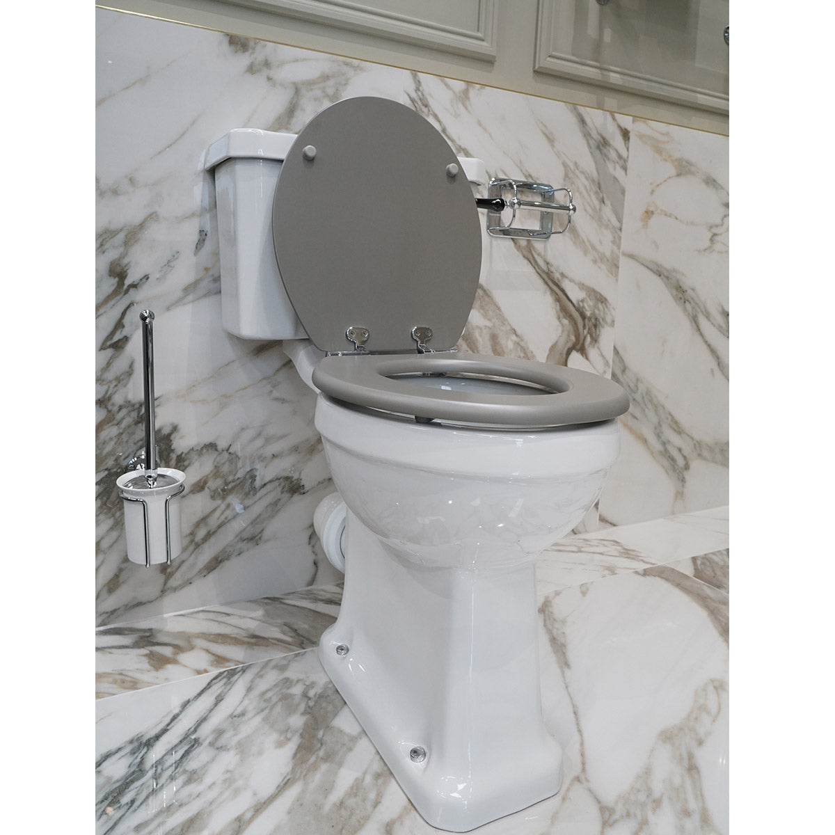Burlington Rimless Close Coupled Traditional Toilet Deluxe Bathrooms UK