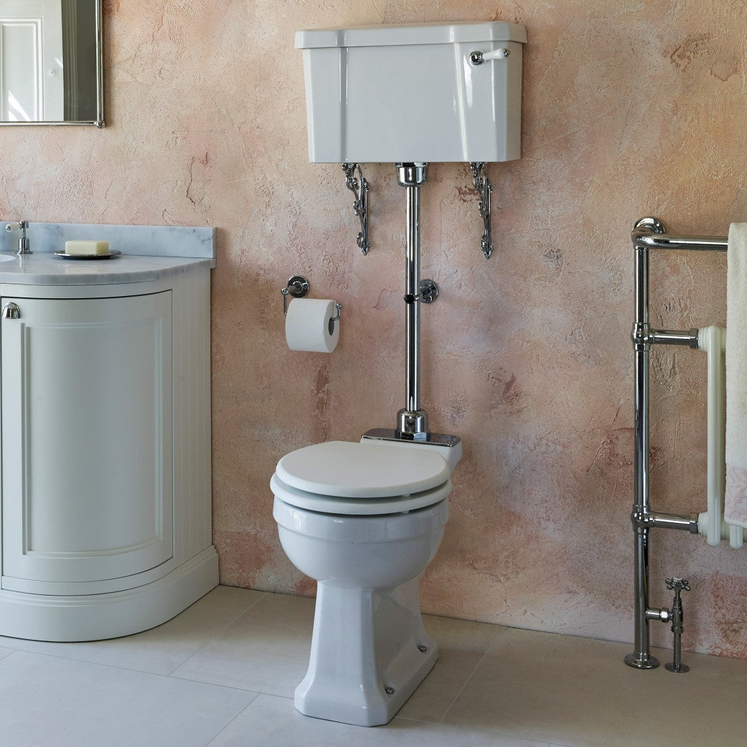 Burlington Standard Medium Level Toilet Traditional Deluxe Bathrooms UK