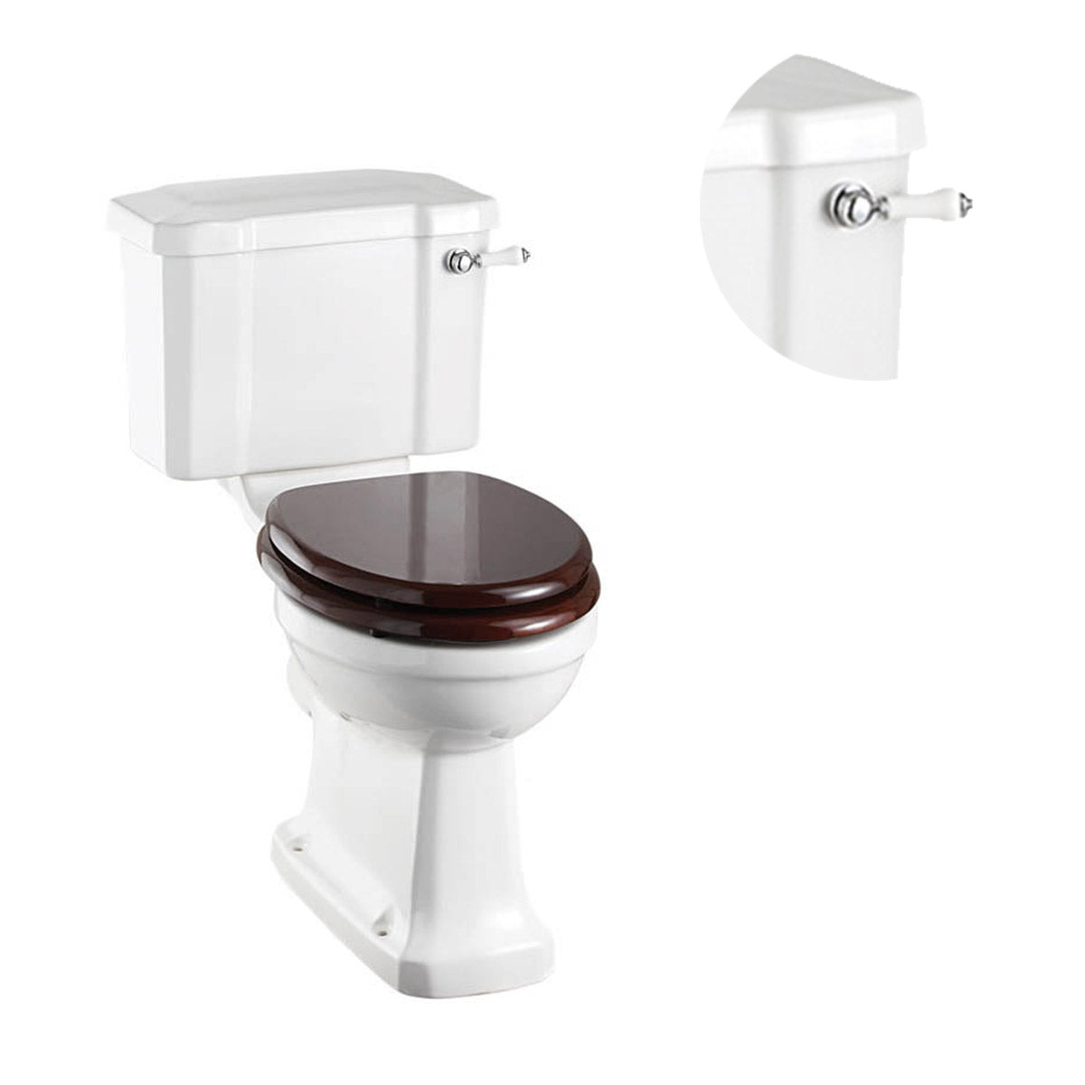 Burlington Regal Close Coupled Traditional Toilet Deluxe Bathrooms UK