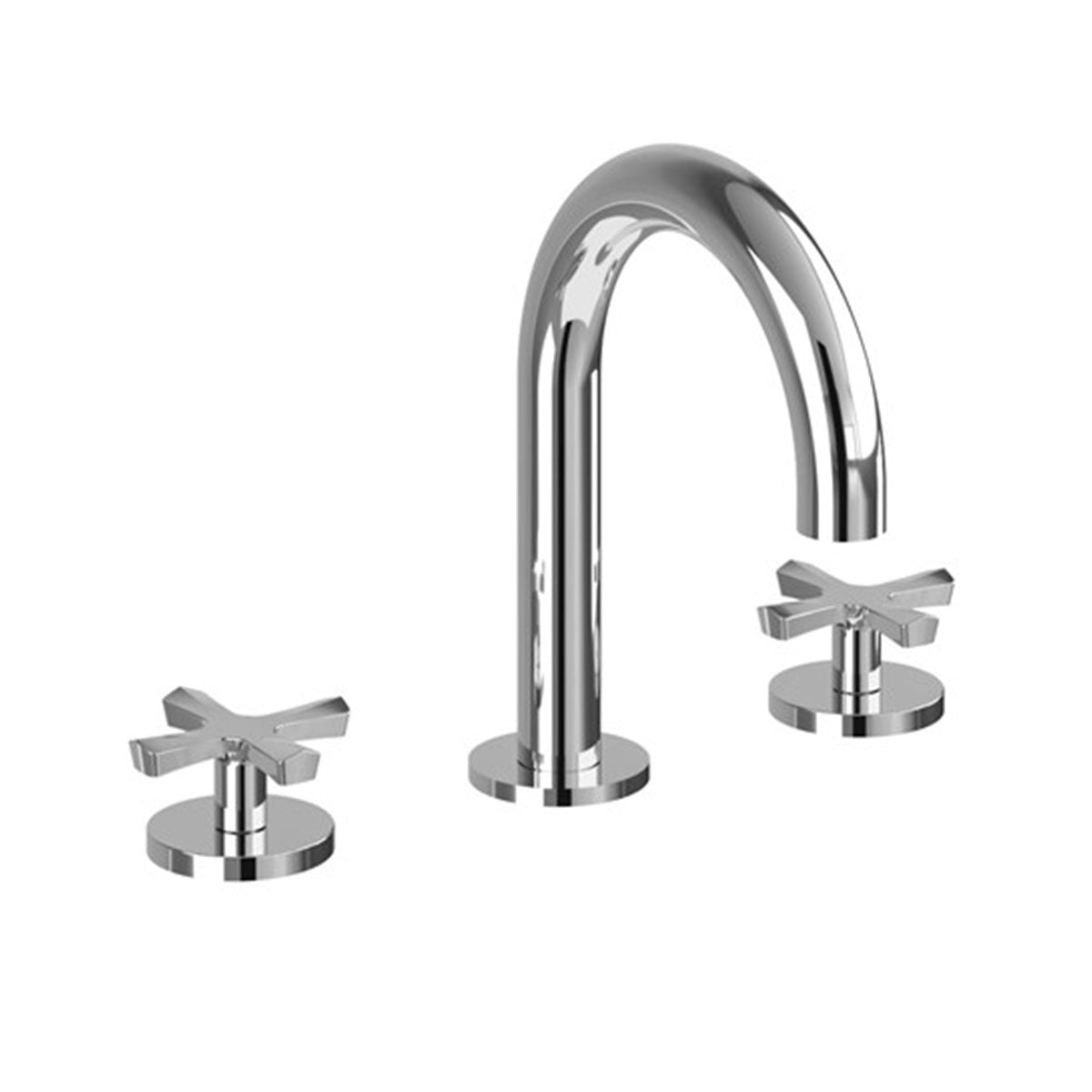 burlington riviera 3 hole crosshead basin mixer chrome Deluxe Bathrooms UK