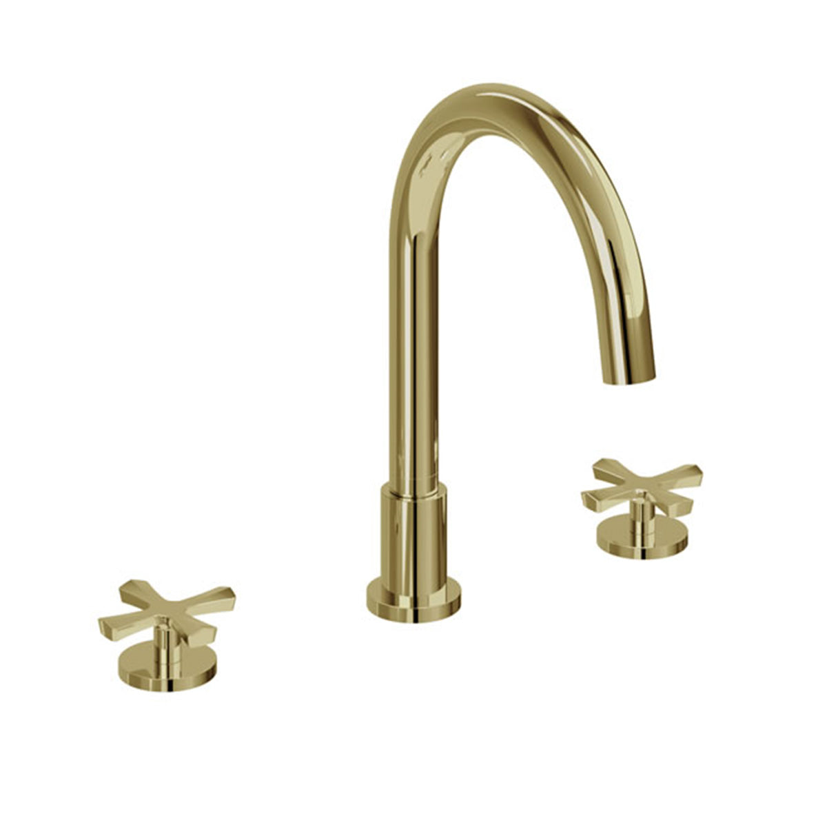 burlington riviera 3 hole crosshead bath mixer gold Deluxe Bathrooms UK