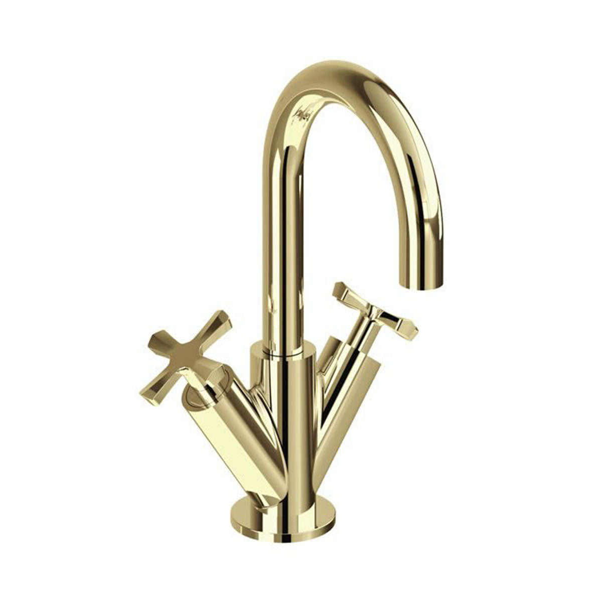 burlington riviera crosshead basin mixer monobloc gold Deluxe Bathrooms UK