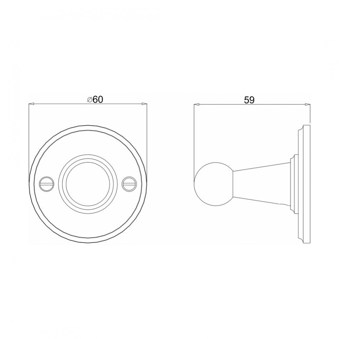 Burlington Single Robe Hook Deluxe Bathrooms UK