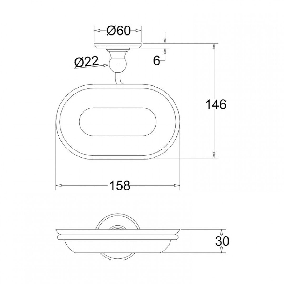 Burlington Soap Dish Deluxe Bathrooms UK